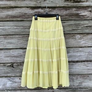 Vintage Chiffon Midi Skirt